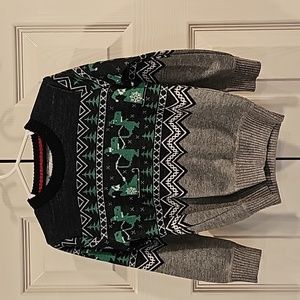 Santa and dinosaur Christmas sweater size 4